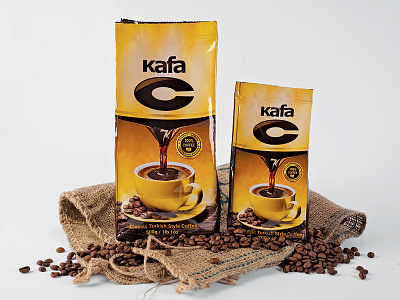 Kafa C - Packaging design beans coffee packaging design turkish