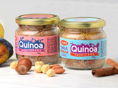 Quinoa label design label design packaging design quinoa tastynatural