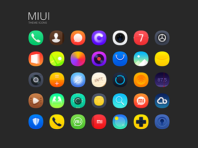 Miui Theme Icons color icon miui theme ui warren