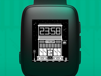 Pixel Watch android app black clock green icon intelligence ios pixel store watch weloop