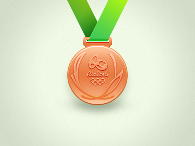 Bronze Medal 2016 brazil icon illustration medal olympics rio silver sports