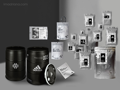Adidas | Bubble Surival Kit adidas branding label design mockups nba packaging photoshop