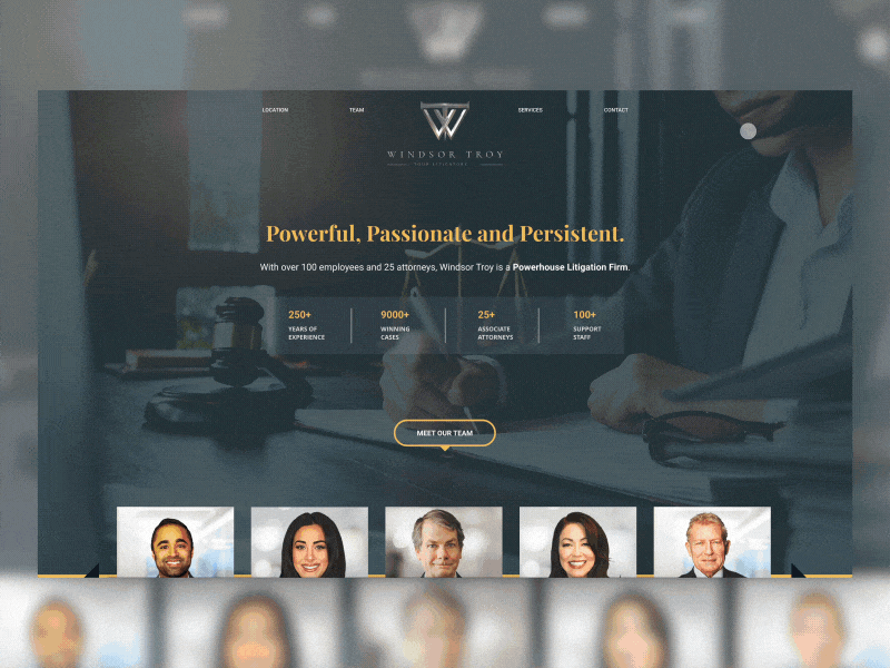 Law Firm Website | UI Animation