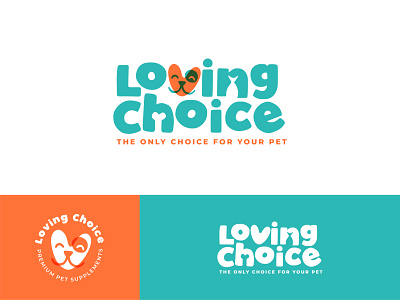Loving Choice branding design dog heart logo love pet pets supplements vector