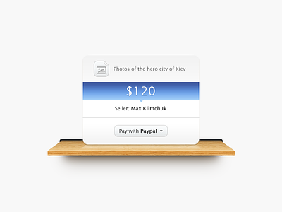 Shelf with file clean file pay paypal shelf simple texture ui wood