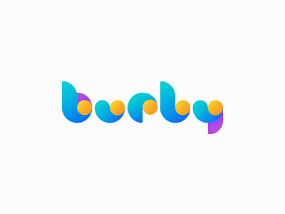 Burly circle logo logo logo alphabet type design