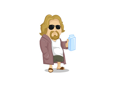 The Dude abides. bum cartoon character dude movie character person robe the big lebowski