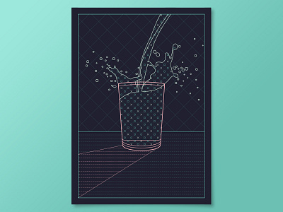 Splash graphic design illustration poster design print print design vector