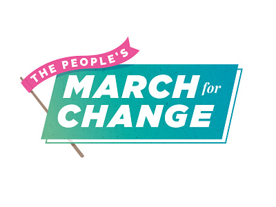 The People's March for Change logo branding graphicdesign logo logodesign
