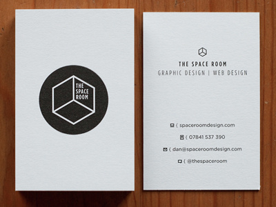 The Space Room business cards