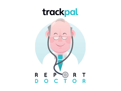 Report Doctor icon illustration report doctor