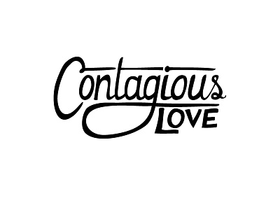 Contagious Love T-Shirt apparel design graphic hand lettering t shirt type typography