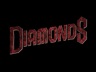 Textured Type design diamond graphic hand illustration lettering texture type typography