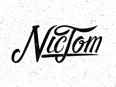 Nictom Logo branding concept design graphic identity lettering logo mic tom type typography