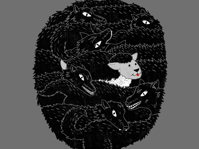 Sheep in Wolf's Clothing apparel clothing cute graphic illustration sheep threadless uts wolf