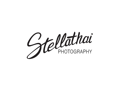 Stellathai Photography logo brand brush identity lettering logo pen photography sketch stella thai type typography