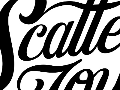 Scatter Joy Lettering custom type custom typography illustration lettering ligature scatter