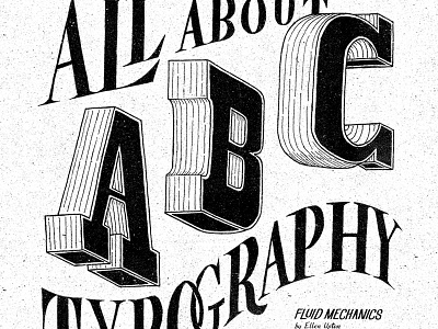 Typography Issue Cover Design 3d design graphic hand lettering lettering ligature magazine type typography