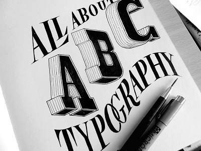 Original Lettering hand lettering illustration ink lettering sketch type typography