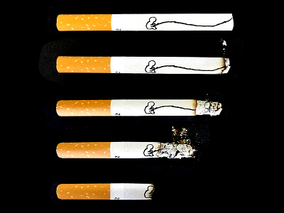 Stop before it's too late concept creative design graphic idea illustration smoking thought