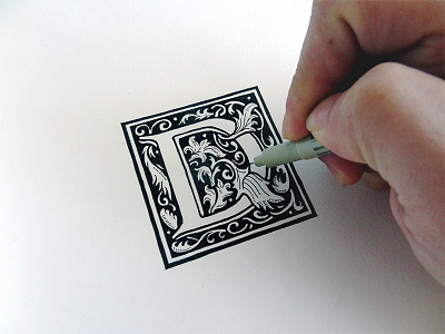 Ornamental Process decorative design graphic illustration lettering ornamental type typography vintage