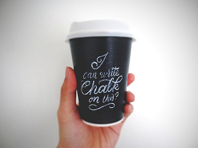 Chalk? art chalk coffee design doodle graphic lettering script type typography