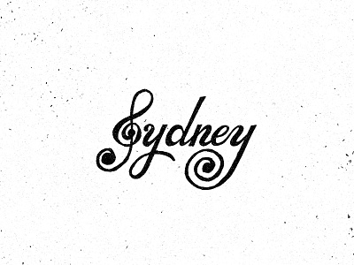 Sydney clef illustration lettering music note sydney treble type typography