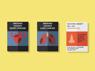 Repackaging Smoking cessation design direction graphic illustration issue packaging quitting smoking