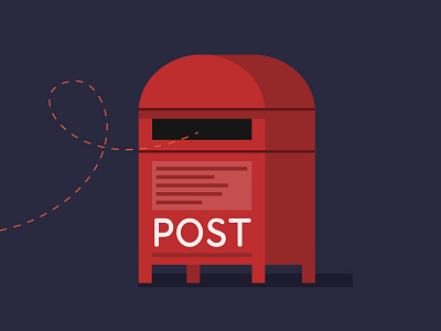 Post Box design graphic icon illustration mail postbox vector