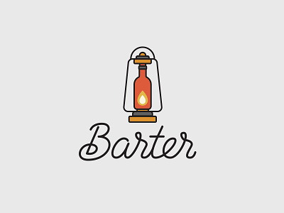 Barter Logo adventure camping design excitement lantern logo outdoor type typography wine
