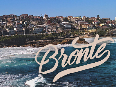 Beach day! beach bronte lettering photography script type typography