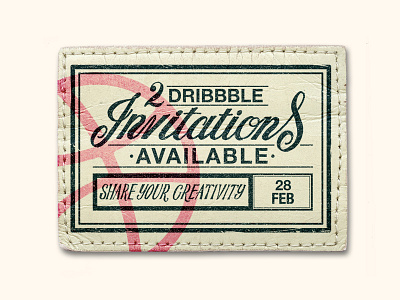 Dribbble Invitation design graphic illustration invitation invite lettering type typography