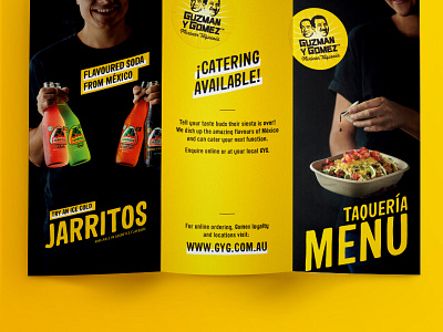 Mexican taqueria menu design