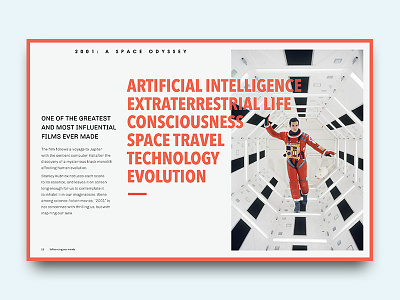 Space Odyssey design editorial graphic layout movie odyssey publish space type typography