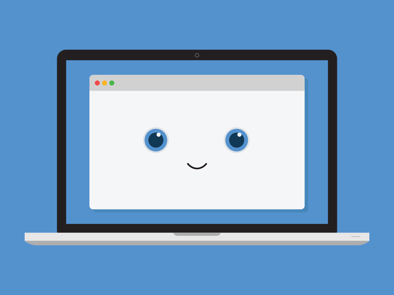 Website is live! cute design flat gif graphic happy icon illustration mac vector website