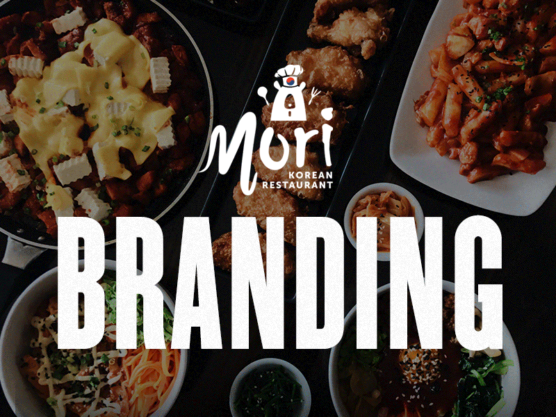 Korean restaurant branding brand design food identity illustration korean restaurant type