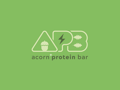 Acorn Protein Bar acorn branding concept graphic logo protein