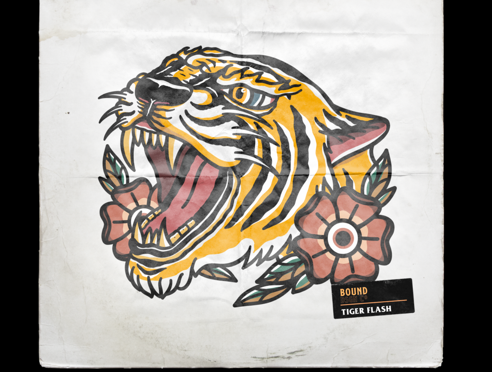 Crouching Tiger Tattoo Artwork
