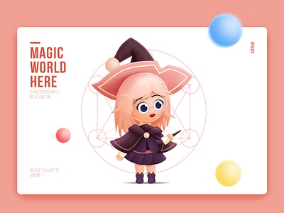 Magic Girl design painting