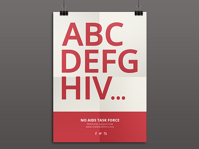 NO AIDS poster