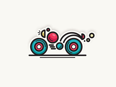 My motorcycle illustration motorcycle wheels