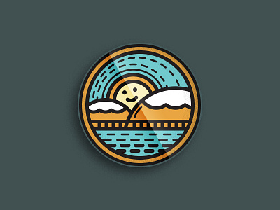 Sea & Sun badge sea sun