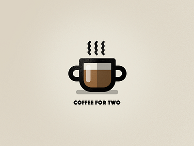Coffee for two coffee logo two