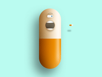 Doctor Pill character funny illustration pill