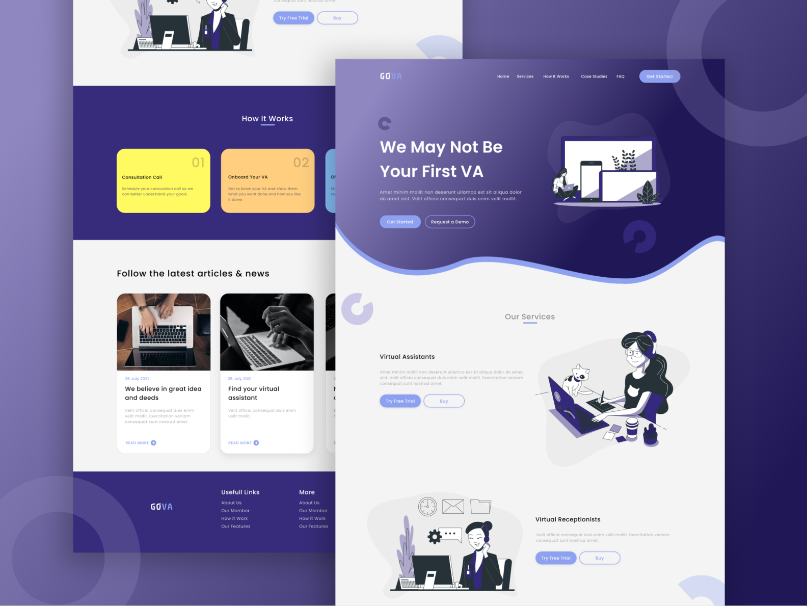 Gova Virtual Assistant by Yusuf Nur Fajar on Dribbble