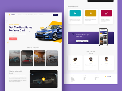 Automotive Web Design app design graphic design ui ux web