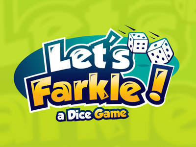let's farkle ! bold colorful dice fun game modern playful