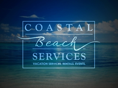 logo for beach services company