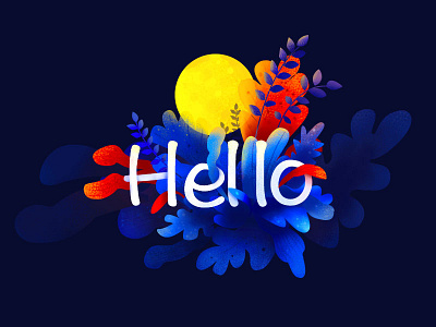 Hello illustration