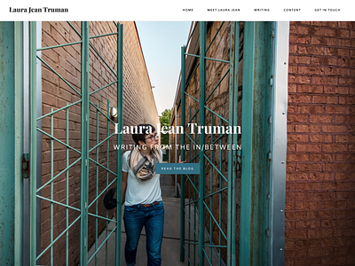 Site Redesign | Laura Jean Truman identity minimal social media web design wordpress wordpress blog writing